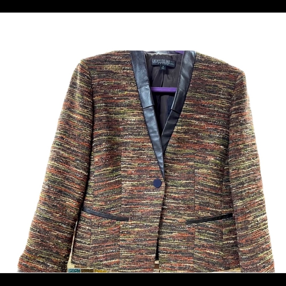 LAFAYETTE 148 New York Brown Blazer Sz 12P